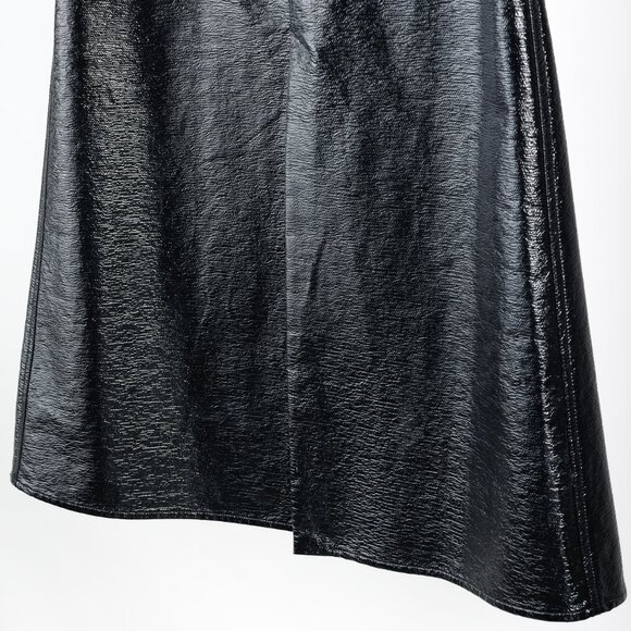 Beaufille Latona Black Patent Faux-Leather Skirt - Picture 6 of 12